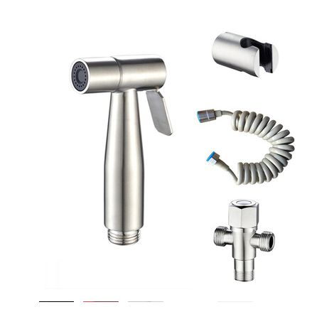 Bidet-sprühkopf Mit Haken, Bidet-sprühset Aus Edelstahl, Windel-sprühkopf, Intim- Und Bett-wc-sprühkopf