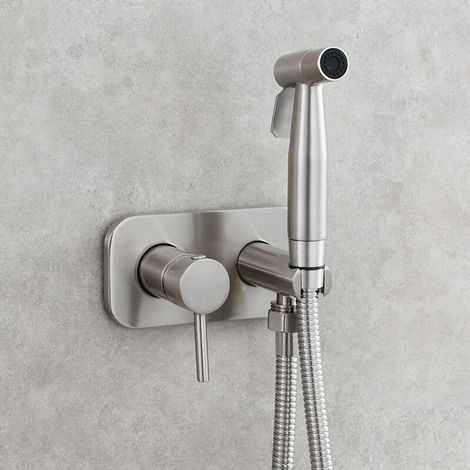 Ikodm – Wc-handbrause Aus Messing – Wandmontierter Bidet-sprühkopf Mit 150 Cm Edelstahlschlauch – 2 Druckmodi – Einfache Installation Für Badezimmer