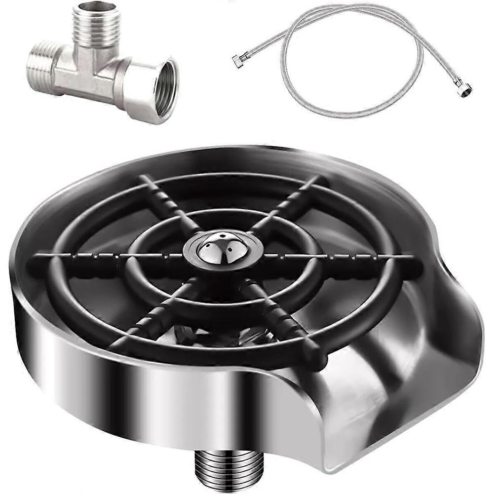 Ensemble De Nettoyage D'Évier De Cuisine En Acier Inoxydable, Nettoyeur Haute Pression Domestique Avec Tuyau Extensible