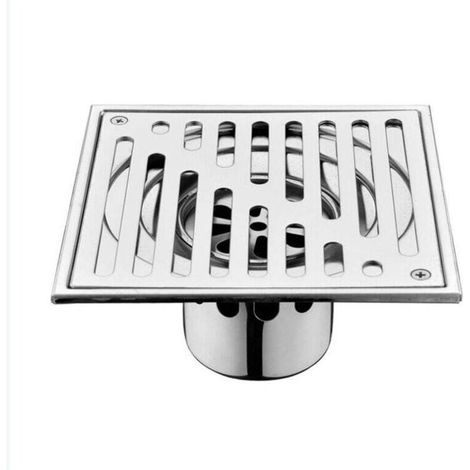 Italienischer Duschsiphon, Großes Kaliber, 150 Mm, Geruchshemmender, Quadratischer Abfluss Aus Edelstahl Für Badezimmer – Kzq