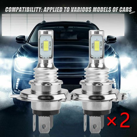 Kcvv – H7 6000k 110w 8000lm Led-scheinwerfer – Abblendlicht Und Nebelscheinwerfer – Aluminiumlegierung – Lebensdauer 50.000 Stunden