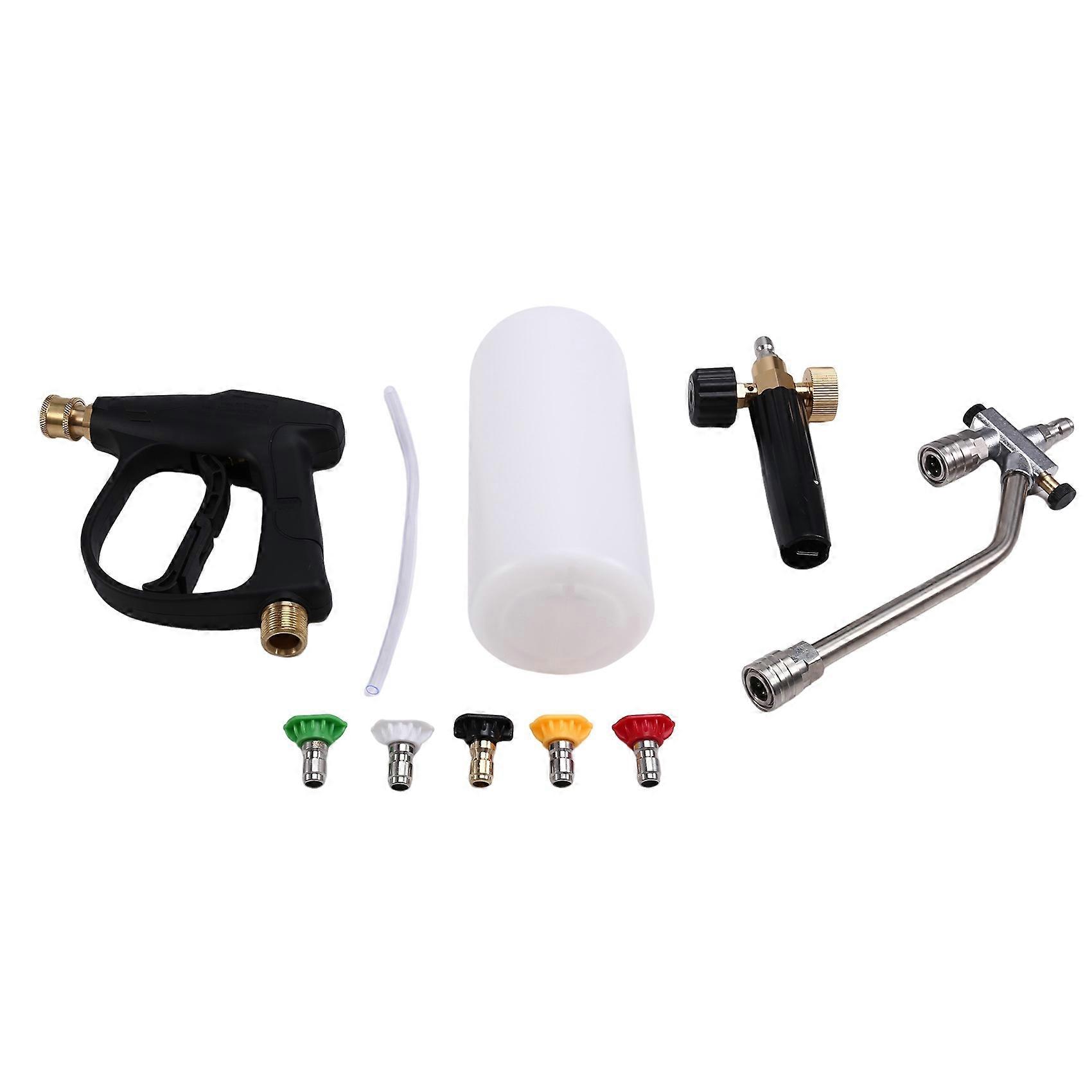 Pistolet À Mousse Pour Lavage Auto, Nettoyeur Haute Pression, Lance À Mousse, Pistolet À Eau, Kit D'Arrosage À Mousse
