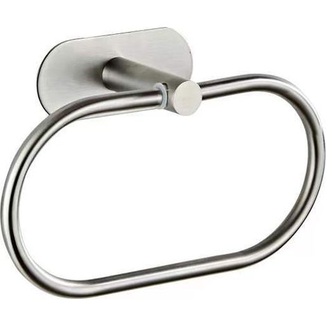 Punch Free Handtuchring (silber), Runder Handtuchhalter, Moderner Chrom-handtuchhalter Aus Edelstahl 304 Für Badezimmer, Küche, Terrasse