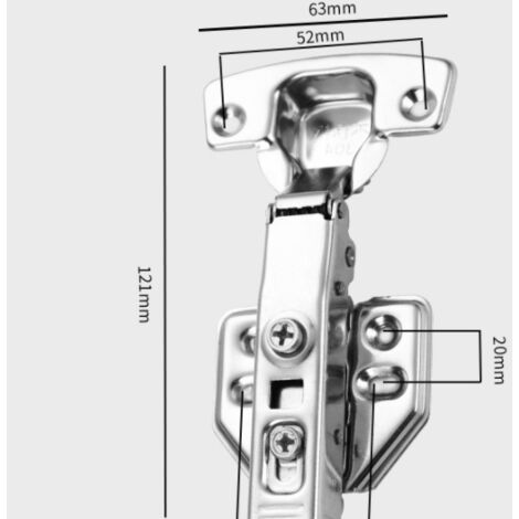 Scharniere Mit Integriertem Dämpfer, Selbstschließender Mechanismus, Scharnier Für Küchentürschränke, 6 Stück