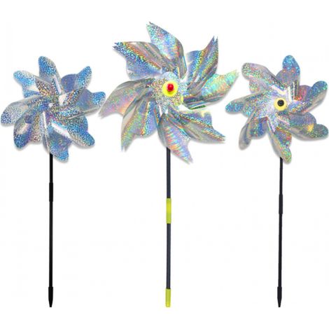 Set Mit 4 Dekorativen Vogelscheuchen Für Den Garten Mit Reflektierenden Anti-tauben-stacheln Zum Schutz Ihres Gartens, Gemüsebeetes Und Ihrer Terrasse