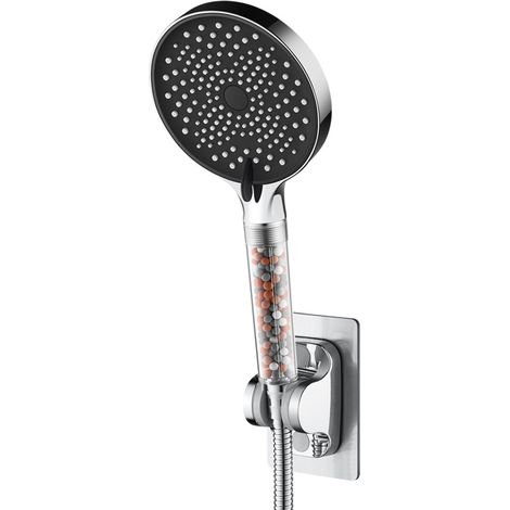 S-giant Duschkopf: Wassersparender Duschkopf Mit 3 Strahlarten, Hohem Wasserdruck Und Mehreren Filtern, Chromoberfläche, 7,5 L/min Durchflussrate