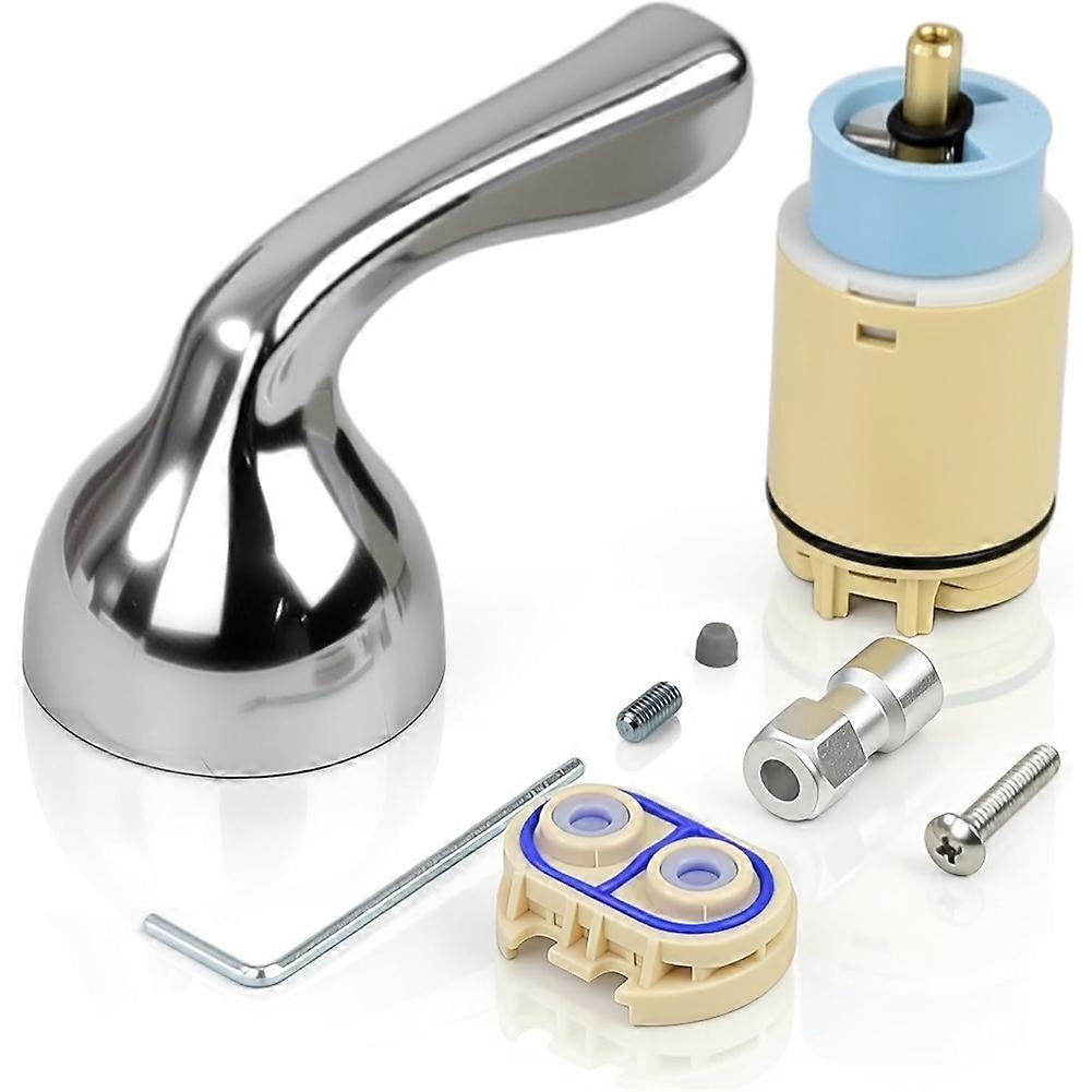 Poignée À Levier Métallique Rp74148 Et Kit De Cartouche Rp70538 - Pour Robinets De Baignoire Et De Douche Monocommande De La Série Delta Foundation