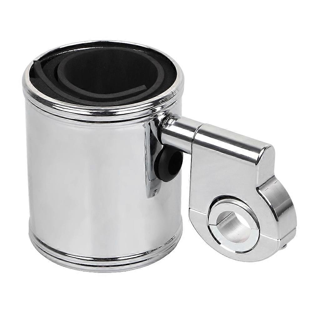 Porte-gobelet Universel Chromé Pour Guidon De Moto, Compatible Avec Les Modèles Harley 7/8 Pouce, 1 Pouce Et 1,25 Pouce, Sportster
