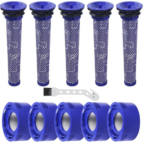 10 Stück V8-filter Für Dyson, V7 V8-ersatzfilter, 5 Hepa-filter + 5 Filter, Ersatzfilter Für Dyson V7/v8 – Ersatz Der Referenzen 965661-01 Und 967478-01