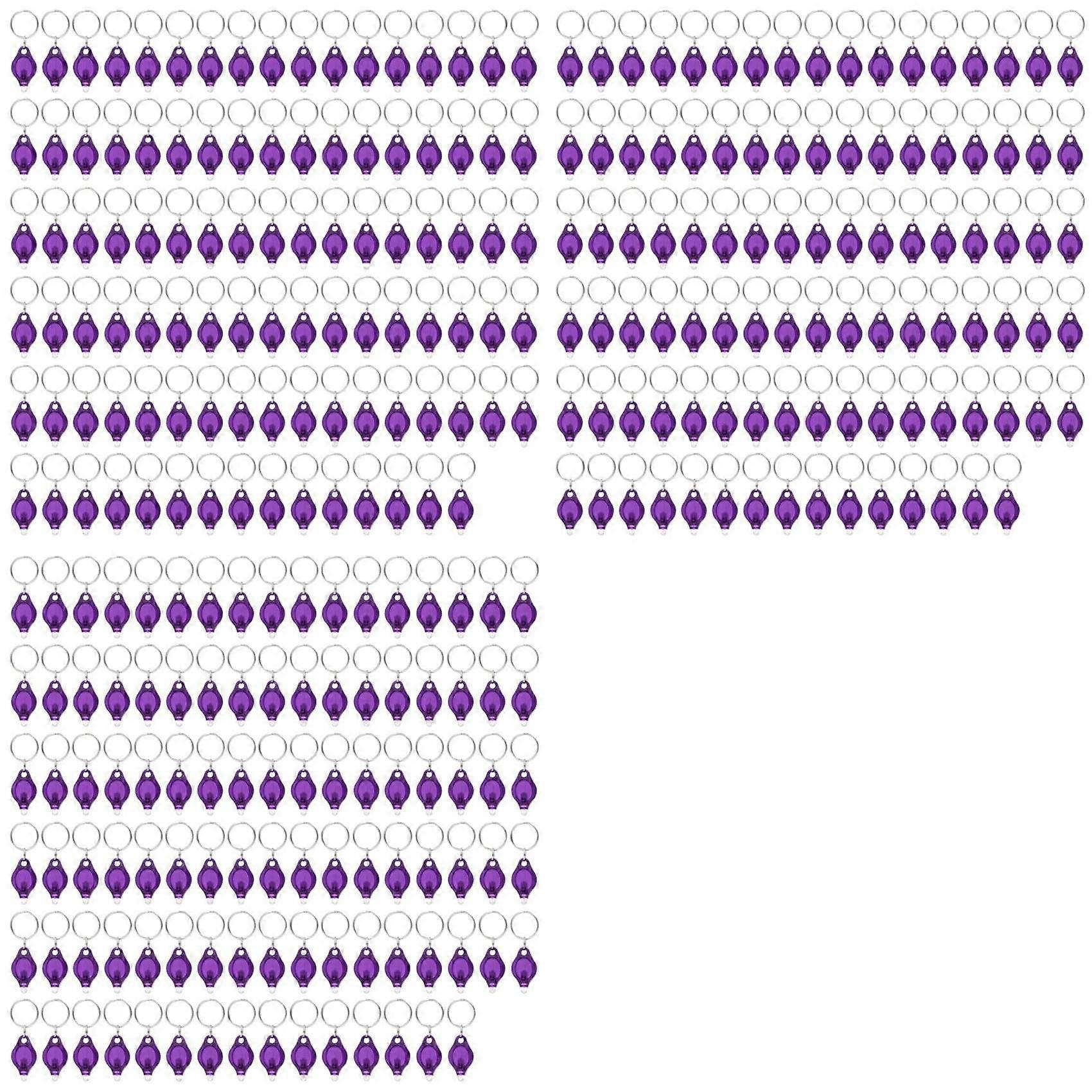 Lot De 300 Porte-clés Lumineux Led, Porte-clés Lumineux Uv 395 Nm, Violet