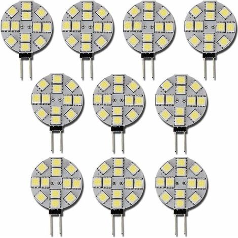 10 X G4-led-glühbirne, Dc 12 V, Nicht Dimmbar, Weiß, 6000 K, Ersatz-glühbirne, 20 W, Halogenlampe Für Küche, Wohnmobil, Wohnmobil, Anhänger, Boot