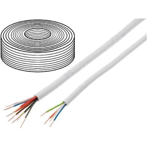100 M Videoüberwachungskabel – Ytdy – Kupfer – 2 X 0,5 Mm – Weiß