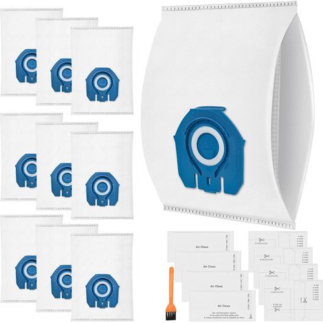 10er-pack 3d-staubsaugerbeutel, Kompatibel Mit Miele-staubsaugerbeuteln Für Complete C3 & C2, Classic C1, S2, S5, S8, S400, S600, S800, Mit 4 Motoren Und 4 Abluftfiltern – Ersetzt 9917730