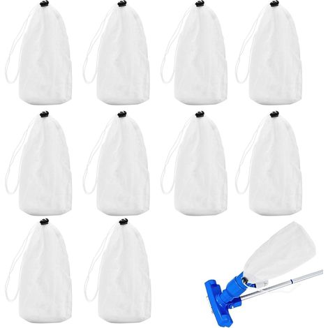 10er-pack Nylon-filterbeutel, Wiederverwendbare Filterbeutel Für Schwimmbad, Fischteich, Gegen Schmutz, Haare, Sandblätter