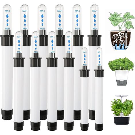 12er-pack Wasserstandsanzeiger Für Pflanzen, Bewässerungsanzeiger, Wasserstandsanzeiger Aus Kunststoff Für Pflanztöpfe, Pflanzgefäße, Topfpflanzen (17/20/9 Zoll)