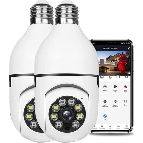 2er-pack 1080p Wlan-überwachungskamera Für Den Außenbereich, Kabellos, Batteriebetrieben, Mit Bewegungserkennung, Zwei-wege-audio, Nachtsicht (2 Kameras)