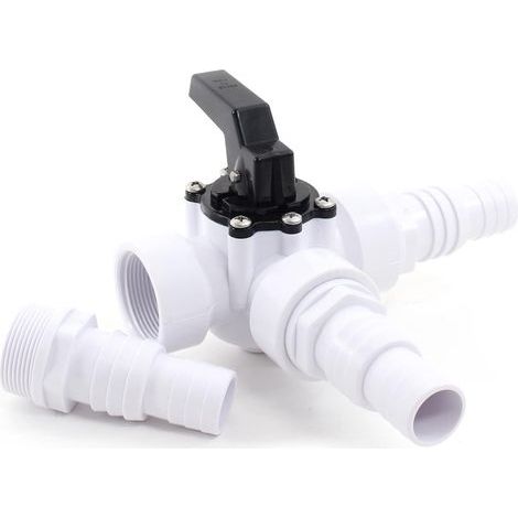 3-wege-bypassventil-set – Ø32/38 Mm – Solarheizung / Wärmepumpe – Inklusive Steckdosen