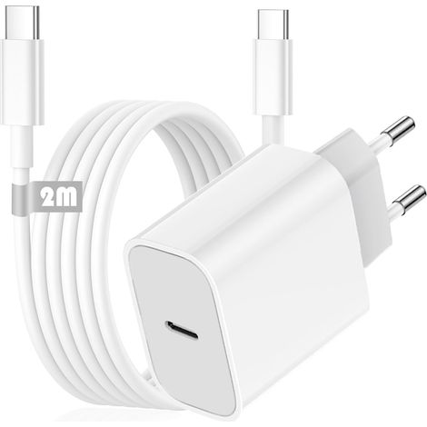 30-w-iphone-schnellladegerät, Usb-c-netzteilblock, Steckerladegerät Mit 2 M Typ-c-auf-c-kabel, Kompatibel Mit Iphone 17/16/16 Plus/16 Pro/16 Pro Max/15/ipad Air/mini