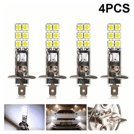 4 Stück Led H1 Led 12 V 6000 K Weiß 55 W Led-auto-nebelscheinwerfer, Fahrlicht, Led-scheinwerferlampe, Praktisch Deutschland – Inhhub