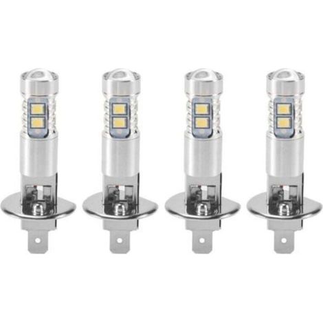 4 Stück H1 Led-lampen, Scheinwerfer, Nebel, 6000 K, Weißes Licht, 200 W