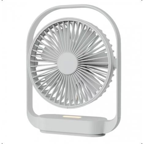 4-gang-schreibtischventilator, Usb-ventilator, 330° Drehbarer Kleiner Leiser Ventilator, Wiederaufladbarer Batteriebetriebener Ventilator, Schlafzimmer-nachtlicht, Büroventilator, Schreibtischventilat