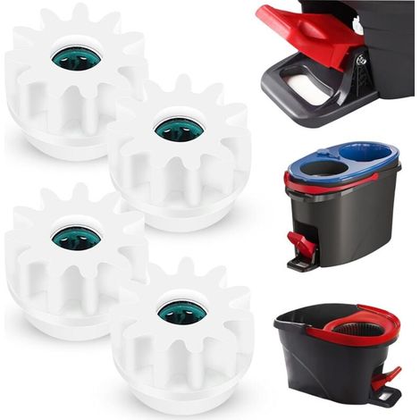 4-teiliger Spin-mop-ersatz Für Mop, Eimer-spinnlager-kupplungs-ersatzritzel, Kompatibel Mit Ocedar, Einweg-lager-ritzel Für Vileda Und Andere Spinnbesen