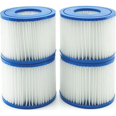 4er Set Filter Vi Kartusche Für Bestway Spa, Ersatzfilterkartuschen Für Miami Vegas Monaco Bw58323, Für Bestway 58239 (4 Stück)