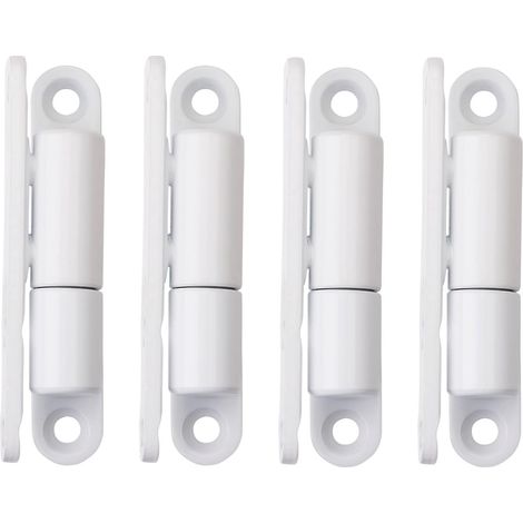 4er Set Tür-/schraubscharniere Mit Wartungsfreier Leichtlauftechnik Für Türen Bis 40 Kg 15 X 83 Mm Weiß Lackiert.