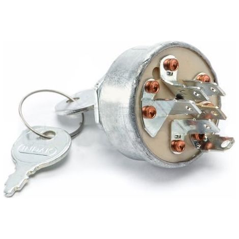 6-poliger Schlüsselschalter Mtd 725-1396 – Ersetzt Die Referenzen Husqvarna 539101710 Und Bobcat 672-770 – Magnetzündertyp Für Die Tormotorisierung
