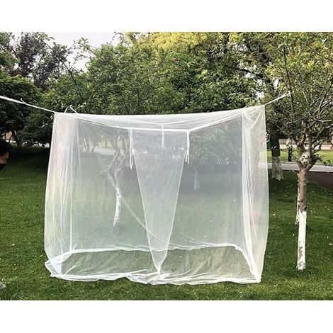 Bett-moskitonetz, Rechteckiges Moskitonetz Für Den Außenbereich, Weißes Moskitonetz, Betthimmel, Einzelbett, Doppelbett, Einfach Zu Installierendes Baby-moskitonetz Für Babybett, Einzelbett, Doppelbet