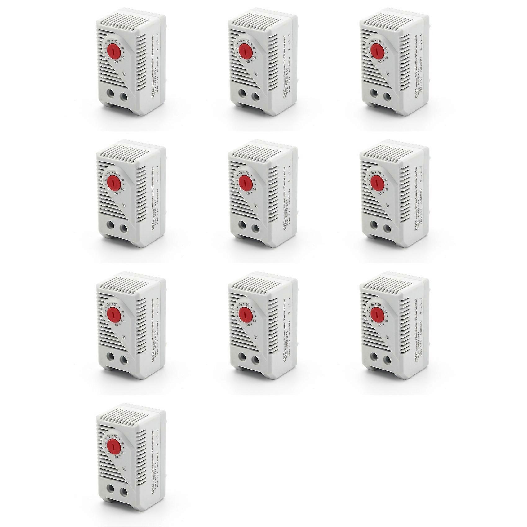 10x Sinotimer Kto011 Mini Thermostat D'Armoire Contrôleur De Température Mécanique Compact