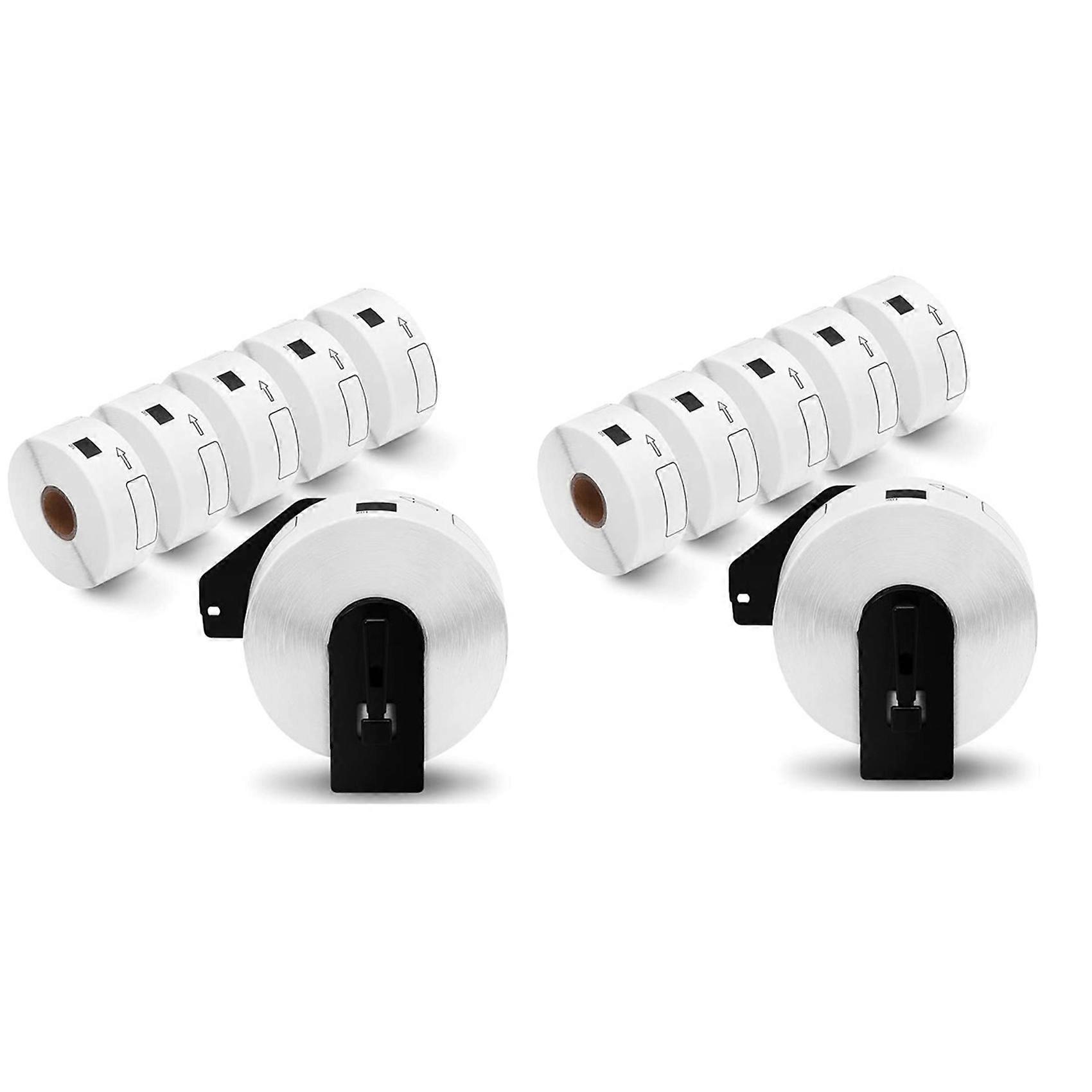 12 Rouleaux D'Étiquettes Compatibles Avec Brother Dk-11201, Étiquettes D'Adresse Standard 29 Mm X 90 Mm Pour Brother Ql-800, Ql-810w Et Ql-700