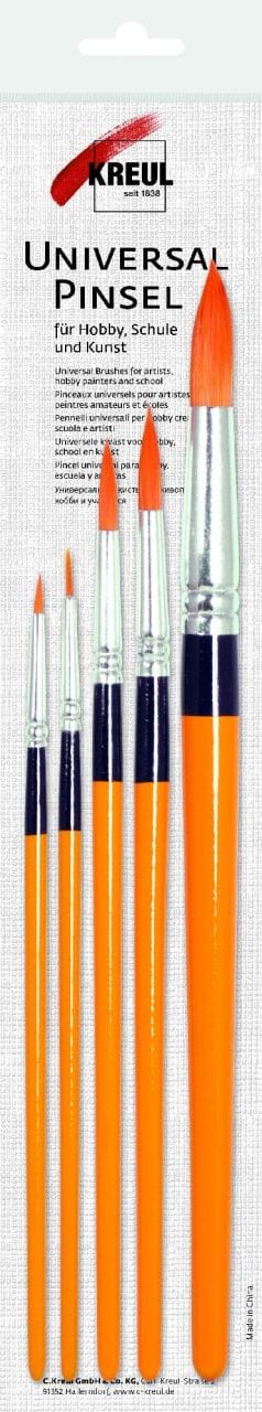 Hobby Line Universalpinsel Synthetics Rund, 5er Set Pinsel & Stifte - Kreul