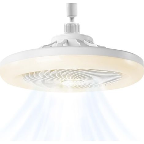 Deckenventilator Mit E27-beleuchtung, Drei Geschwindigkeiten, Drei Lichtfarben, 360°-drehung, Fernbedienung – Für Schlafzimmer Und Wohnzimmer