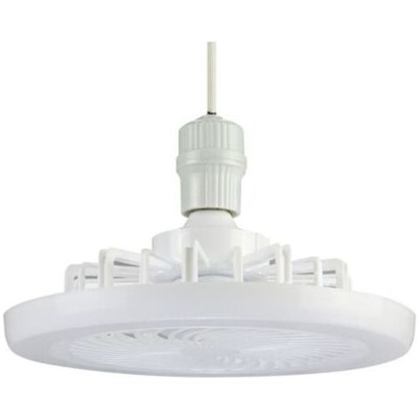 E27 Kleiner Leiser Deckenventilator, Mit Led, Einstellbare Farbtemperatur, Dimmbar, Lampengeschwindigkeiten 1h/2h/4h, Timer, Fernbedienung, Für Büro, Esszimmer,