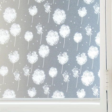 Elektrostatische Anti-blackout-fensterfolie, Löwenzahnmuster, 44,5 X 200 Cm