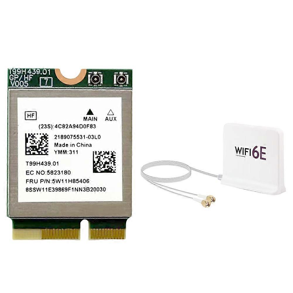 Carte Wi-fi 7 Mt7927 + Antenne Wi-fi 6e Tri-bande 2,4 Ghz/5 Ghz/6 Ghz 8774m Bt5.4 Carte Réseau Sans Fil Gigabit A