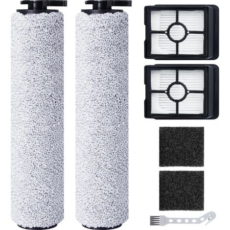 Ersatzbürstenrolle Und Hepa-filter Für Bissell Crosswave Hf3 Akku-mopp-staubsauger (3598n), 2 Bürstenrollen + 2 Hepa-filter + 2 Filterschwämme + 1 Reinigungsbürste