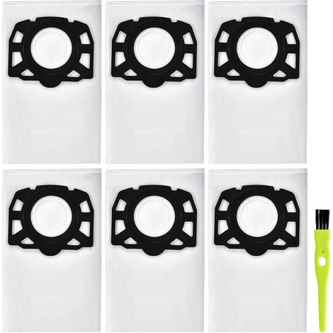 Ersatz Für Karcher, Kompatibel Mit Karcher Kfi 357 Kwd1、kwd2、kwd3、wd2 Plus、wd3、se 4001、se 4002、wd 3.200-wd 3.800 M、2.863-314.0 Staubsauger (5 Filterbeutel + 1 Bürsten)