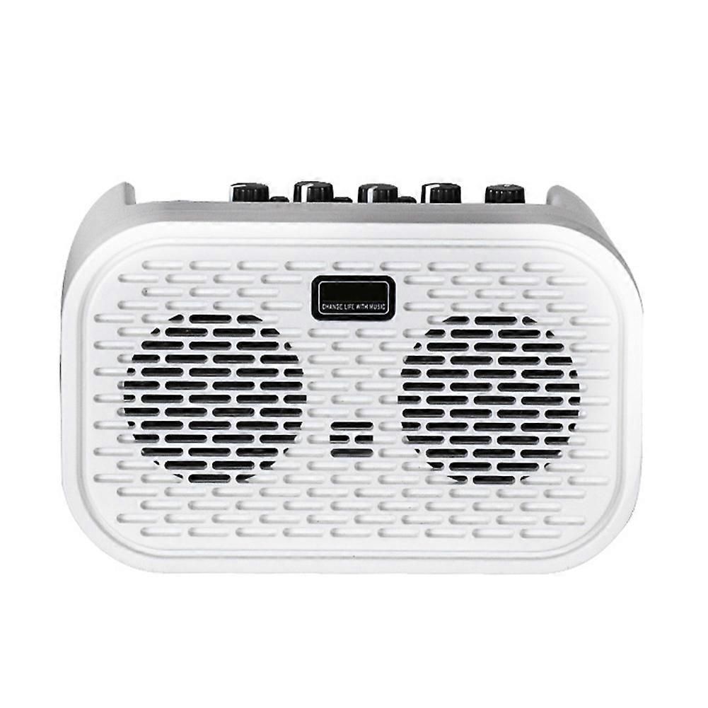 Mini Amplificateur De Guitare Électro-acoustique Portable Avec Haut-parleur Bluetooth Intégré, Effets De Distorsion Et De Délai, 10 W