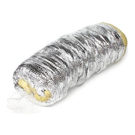 Flexibler Luftkanal-lüftungsschlauch 150 Mm X 5 M Aus Aluminiumfolie Und Pvc Für Wäschetrockner, Abluftventilator (ø150 Mm, 6 Meter, Weiß)