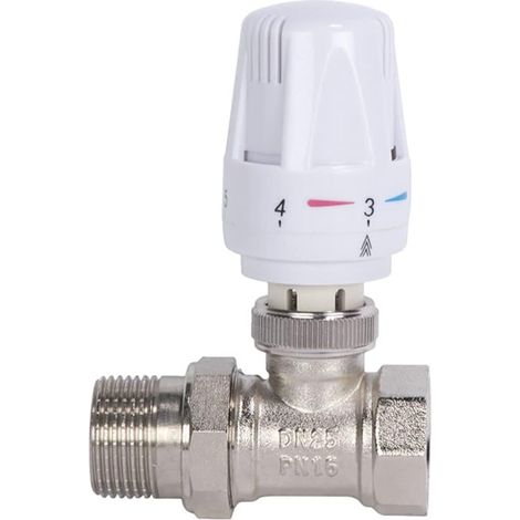G1/2-zoll-thermostatventil, Standard-automatik-thermostatventil, Heizkörperventilabdeckung, Wasserventil – 1 Stück, Dn15b-thermostatventil + Isolierkopf
