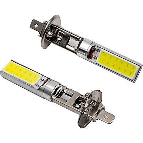 H1-scheinwerferlampen, 2 Stück Cob-led-tagfahrlicht, Fahrzeug-nebelscheinwerfer, Weißes Licht