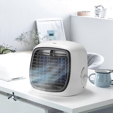 Honornic – Tragbare Mini-usb-klimaanlage Für Zuhause Und Büro, Kleiner Ventilator, Luftbefeuchter, Kühlende Desktop-klimaanlage