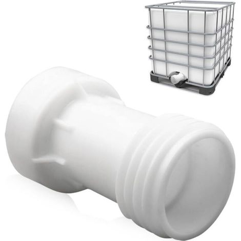 Ibc-tankarmaturen, Ibc-adapter S60 X 6, Dehnungsfuge, Tankventil 60 Mm, 1000 L, Kunststoff, Gerade, Dickes Gewinde, Ibc-containerarmaturen, S60 X 6, Tankverbinder