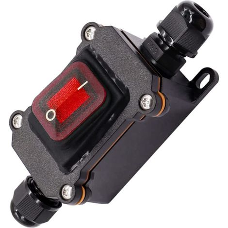 Ip67 Wasserdichter Inline-schalter, 12 V Dc, 20 A, Hoher Strom, Wasserdichter Schalter, Wie Abgebildet