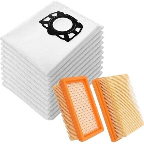 Karcher Wd4/wd5/wd6 Staubsaugerbeutel 15 Stück + Kfi 4410 Filter 2 Stück – Kompatibel Mit Mv4/mv5/mv6/2.863–005.0 – Erstklassiger Staubschutz – Effektive Reinigung – Karcher-besitzer
