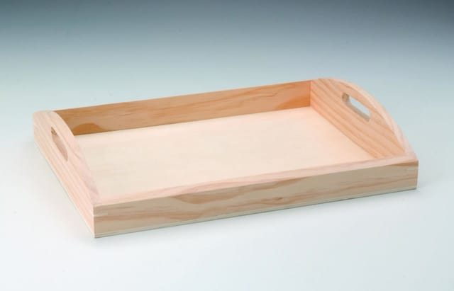 Glorex Holz Serviertablett 37 X 28 X 7 Cm Bastelmaterial