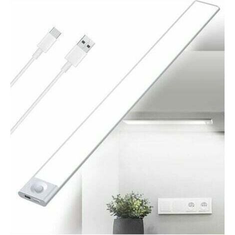 Küchen-led-streifen 40 Cm, Usb Wiederaufladbar, 2500 Mah Mit Bewegungssensor – Kabellose Schranklampe, Led-leiste Für Innentreppen – Kzq