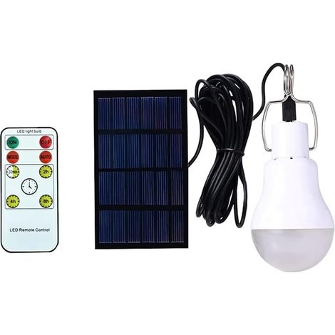 Led-solarlampen, Außenlampe, Solar-campinglampe, Solar-hängelampe Mit Solarpanel, Solarbeleuchtung Für Draußen, Camping, Wandern, Stall, Mit Fernbedienung, 1 Stück